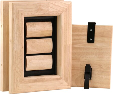 kattenluik hout