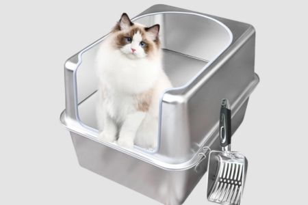 kattenbak rvs